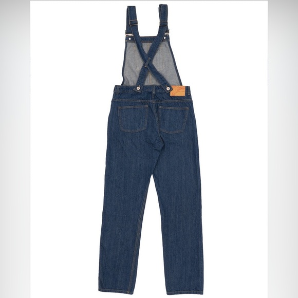 NAKED & FAMOUS Straight Leg Overall - New Frontier Selvedge Denim - Indigo - Picture 3 of 9